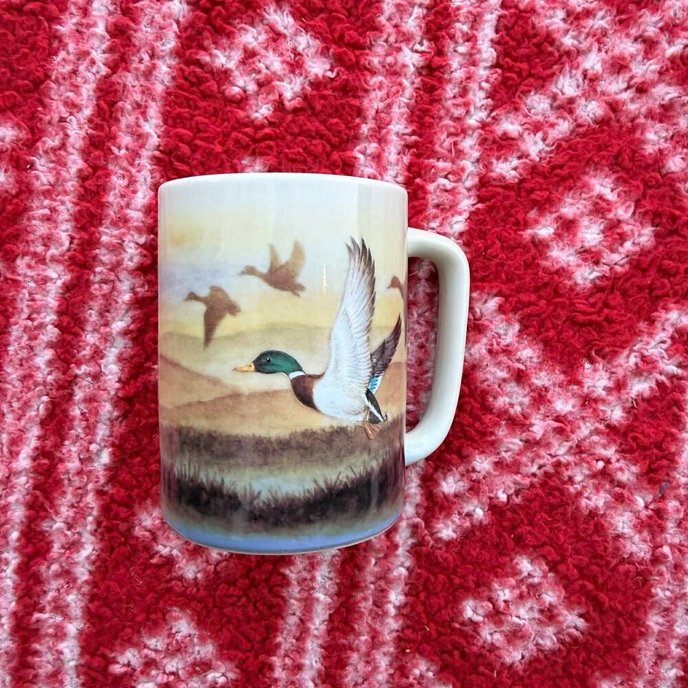 Otagiri Japan Mallard Duck Coffee Mug Vintage Ceramic Wildlife Bird Art Cup